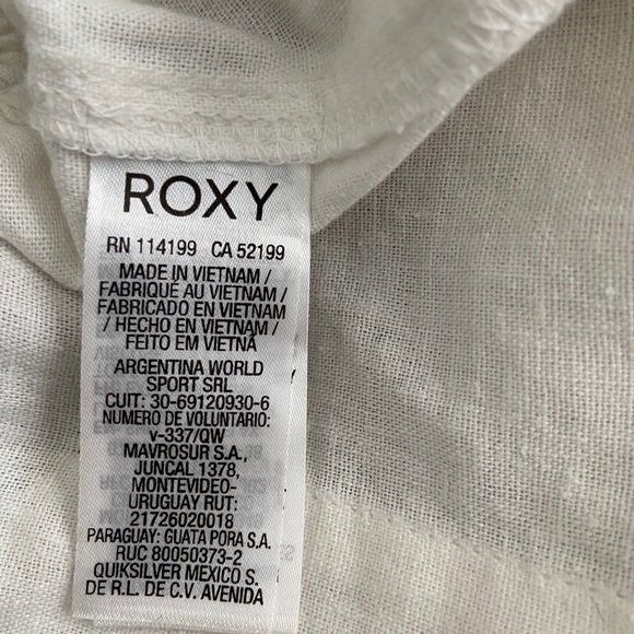 🐚 Roxy Rope + Linen Drawstring Shorts w Pockets - Picture 6 of 7